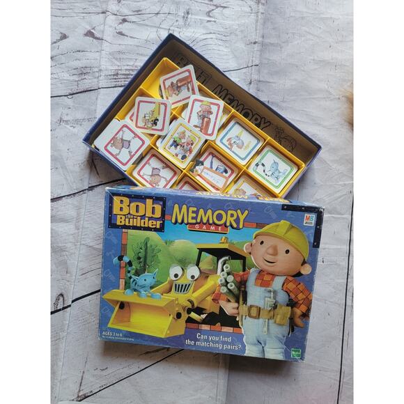 Bob the Builder Memory Game Milton Bradley Vintage 2001 34 Complete Matches - Picture 1 of 5